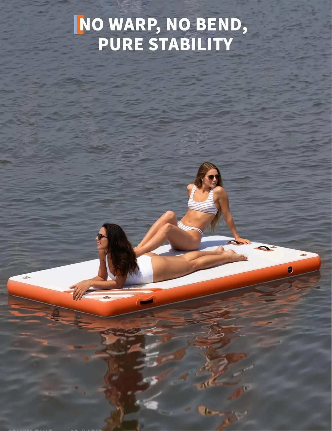HiMISS Inflatable Floating Dock for Lakes and Pools