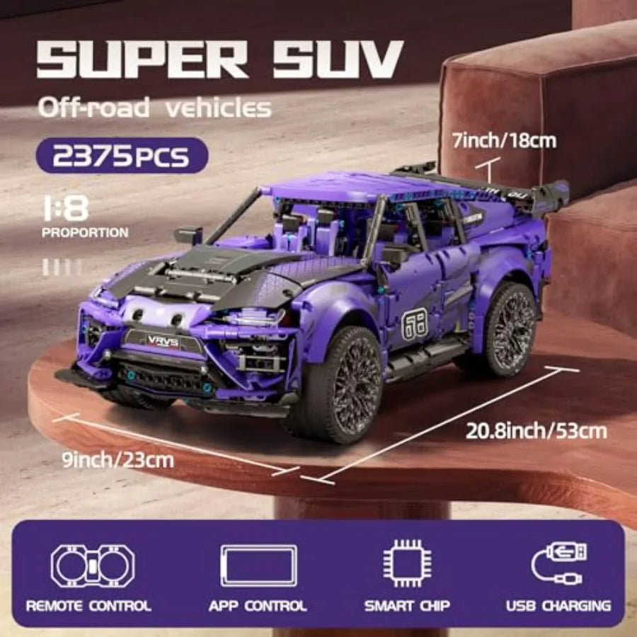 Remote Control Building Car Lego Compatible With Technic 1 To 8 SUV Model