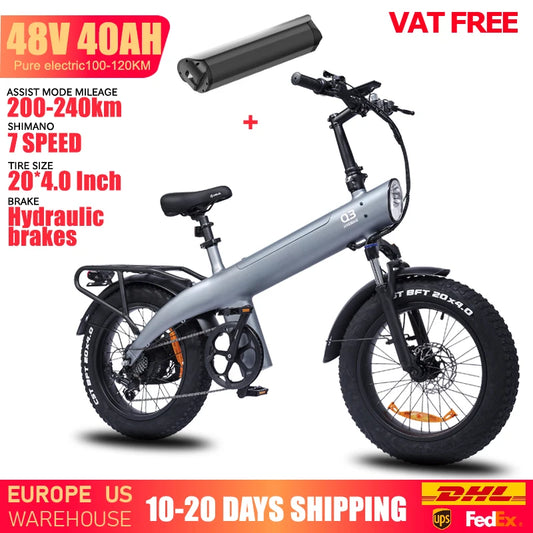Huanci Q3 Off Road Electric Bike 48V 20Ah FatTire Ebike