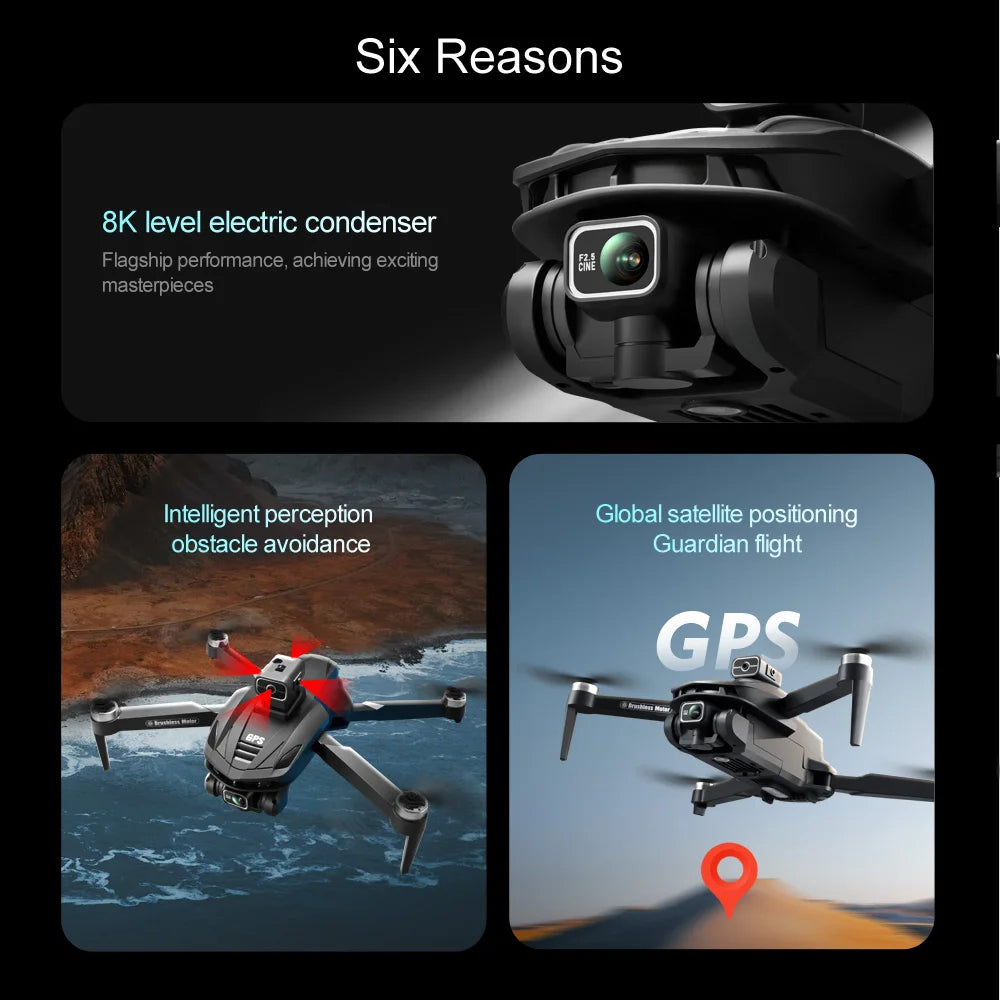 V168 Max Mini Drone Dual Cameras 5G WiFi FPV Remote