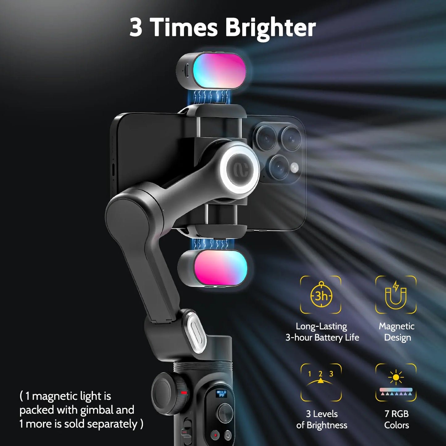 AOCHUAN Smart Xpro 3-Axis Smartphone Gimbal Stabilizer