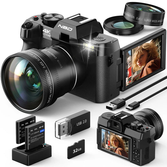 NBD 4K Digital Camera With WiFi WebCam For Vlogging