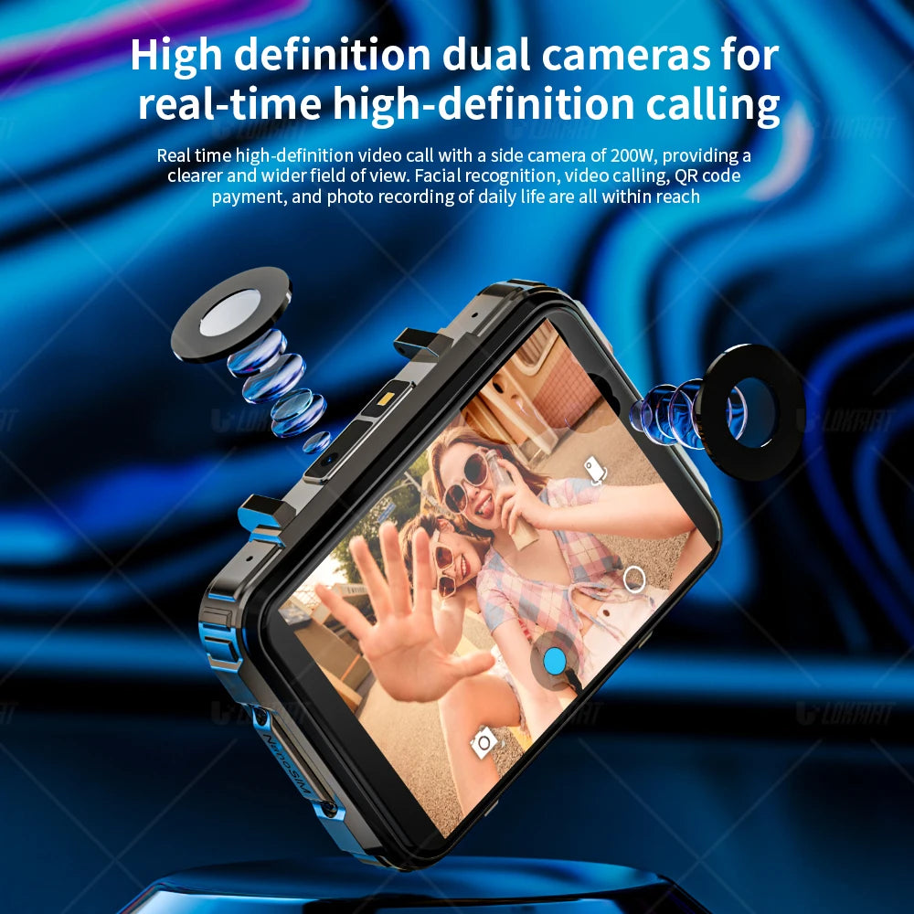 Lokmat Android Watch Phone 4G Dual Camera With Flashlight